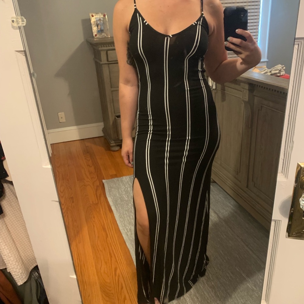 Striped maxi dress
